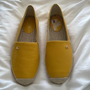 New! Michael Kors Yellow Espadrilles